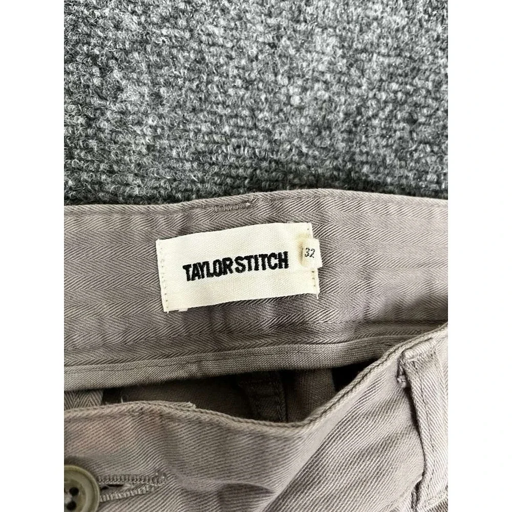 Taylor Stitch‎ Pants Men 32(38x31) Gray The Democratic Foundation Chino Straight